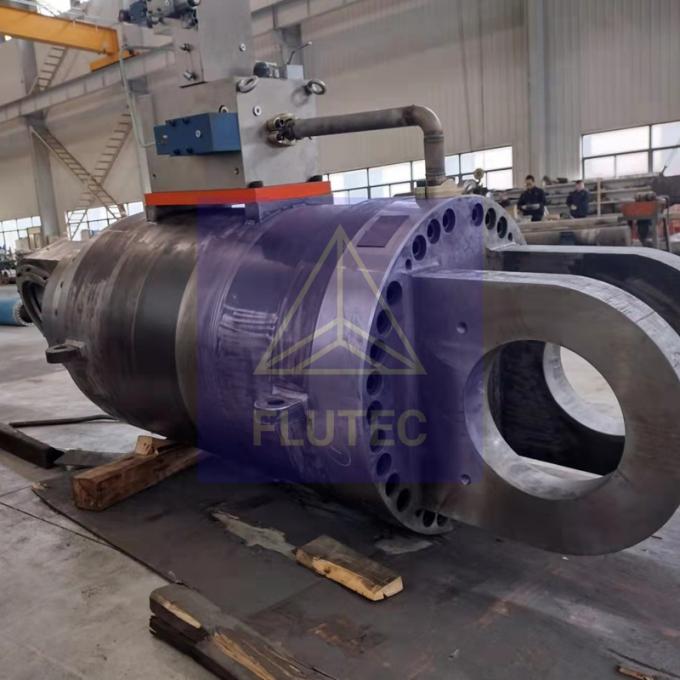 Pruebas de presión 100% cilindros hidráulicos con cabeza abrochada para la industria siderúrgica 4