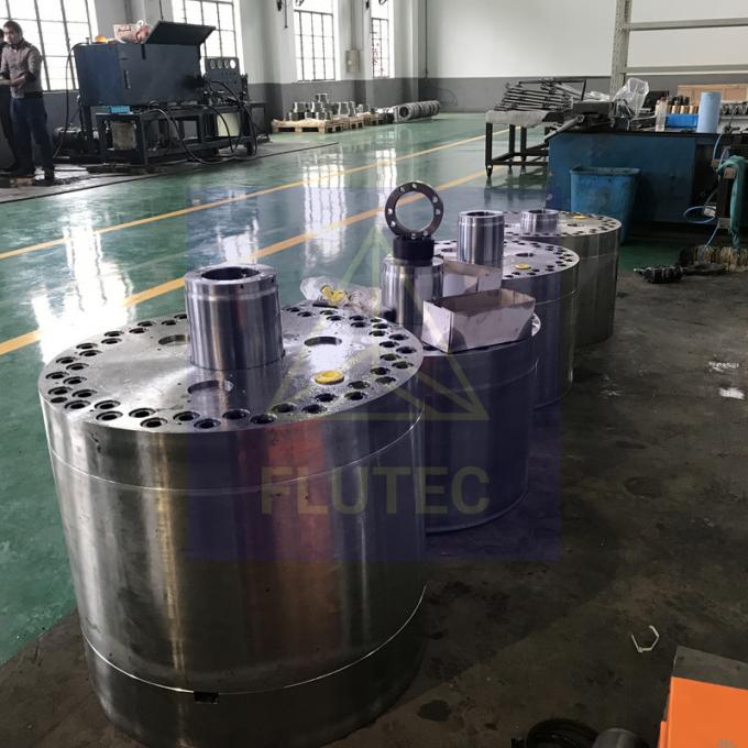 Prueba de presión 100% cilindro hidráulico de pistón hueco para la industria del puente 2