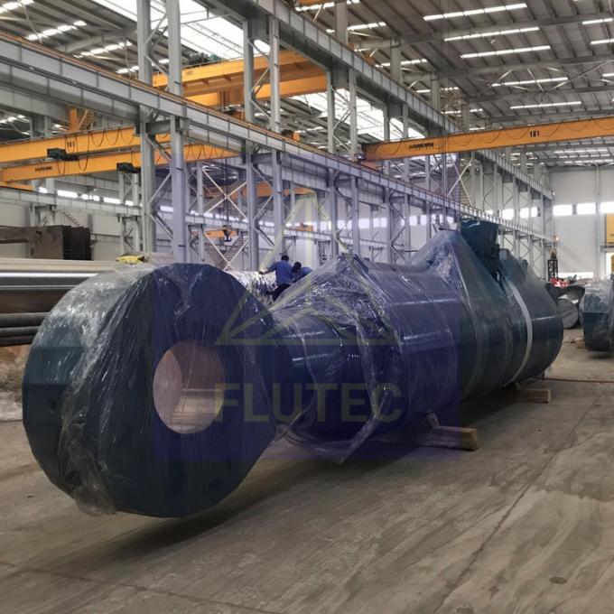 Acero de carbono cilindro hidráulico hecho a medida de doble acción para cables de tornillo 0
