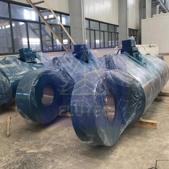 Acero de carbono cilindro hidráulico hecho a medida de doble acción para cables de tornillo 2