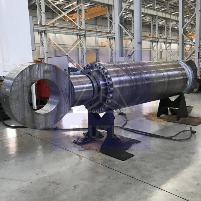 Acero de carbono cilindro hidráulico hecho a medida de doble acción para cables de tornillo 4
