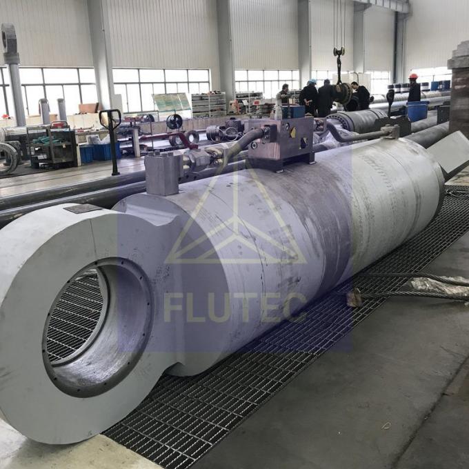 Acero de carbono cilindro hidráulico hecho a medida de doble acción para cables de tornillo 3