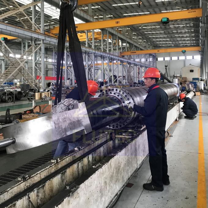 Acero de carbono de doble acción de ingeniería cilindro hidráulico ISO9001 certificado 5