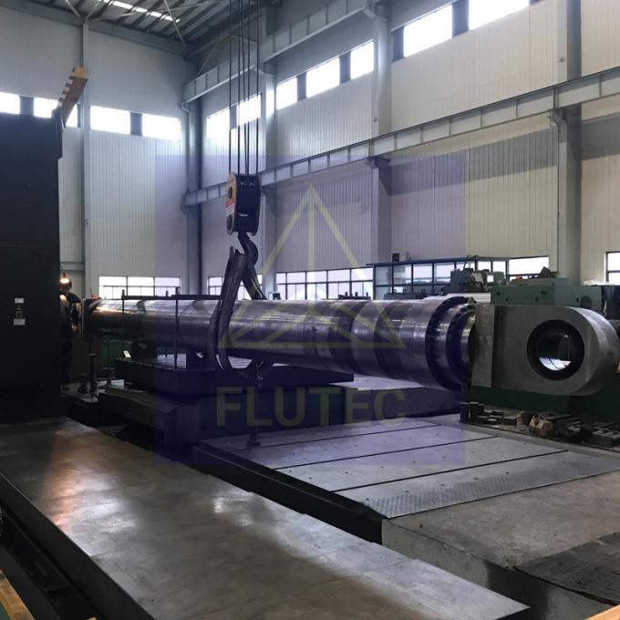 Acero de carbono de doble acción de ingeniería cilindro hidráulico ISO9001 certificado 4