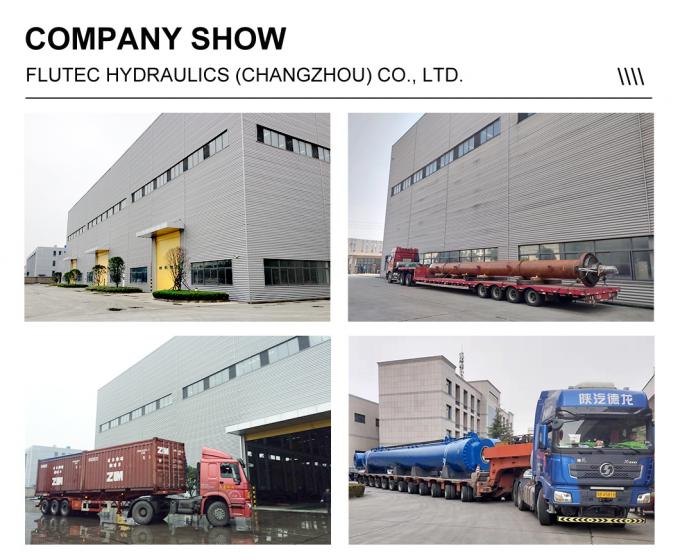 ISO9001 4000Ton cilindro hidráulico personalizado de gran perforación para plataforma de elevación 9