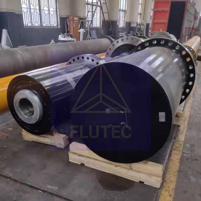 Flutec cilindro hidráulico de taladro de perforación grande hecho de carrera larga para cortar 2