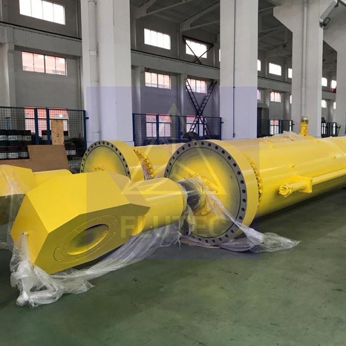 cilindro hidráulico de acero al carbono de carrera larga para la planta hidroeléctrica presa de agua 1