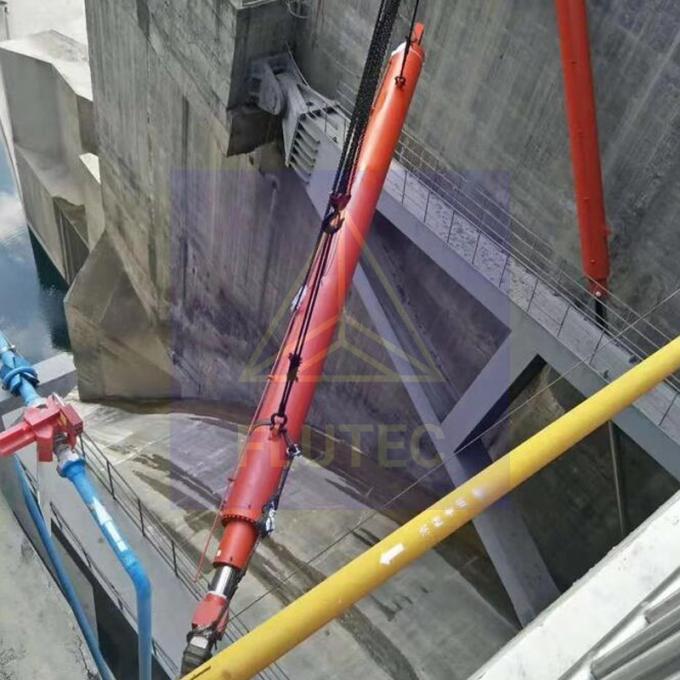Puerta de la presa de la central hidroeléctrica cilindro hidráulico Material de acero al carbono 4