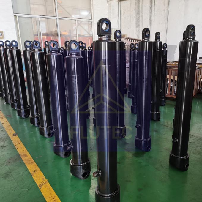 cilindro de prensa hidráulica telescópica personalizada para plataforma de descarga 0