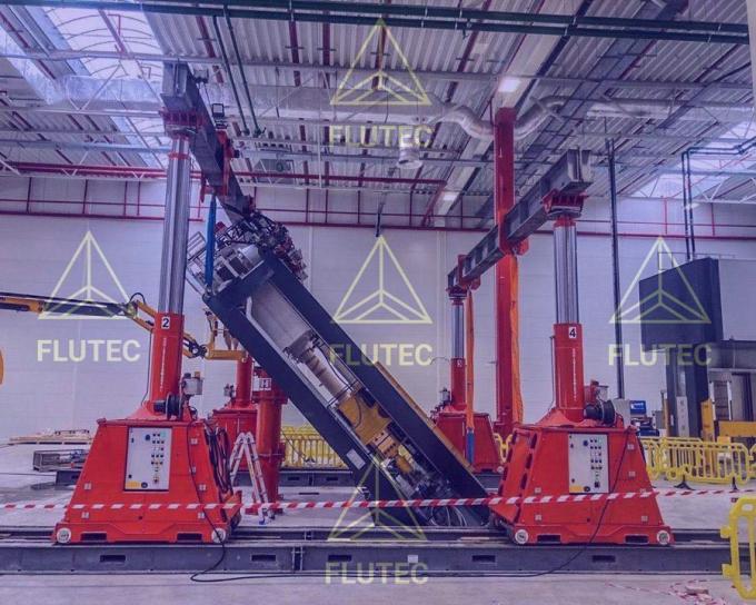 cilindro de elevación hidráulica telescópica de doble acción para el sistema de pórtico hidráulico 0