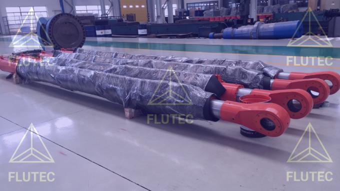 cilindro telescópico hidráulico de acero al carbono para camión de descarga 1