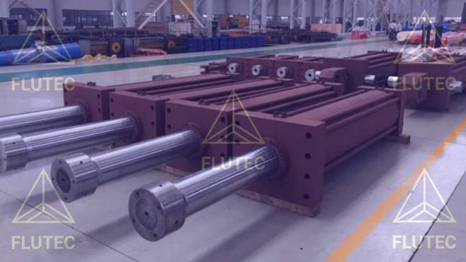 Flutec cilindro hidráulico telescópico cilindro de aceite de doble acción para ingeniería mecánica 0