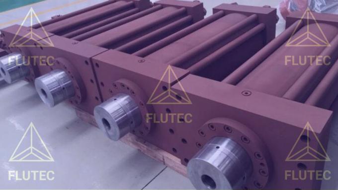 Flutec cilindro hidráulico telescópico cilindro de aceite de doble acción para ingeniería mecánica 3