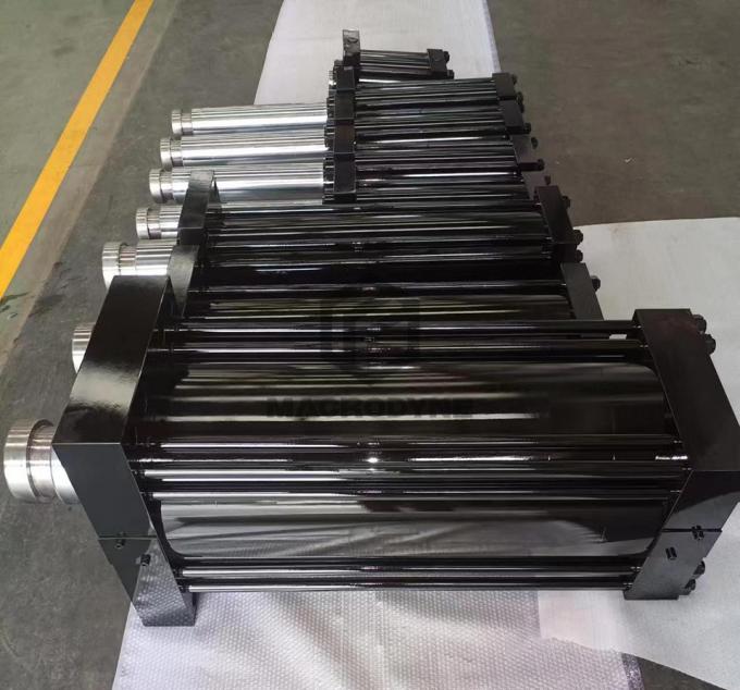Flutec cilindro hidráulico telescópico cilindro de aceite de doble acción para ingeniería mecánica 4