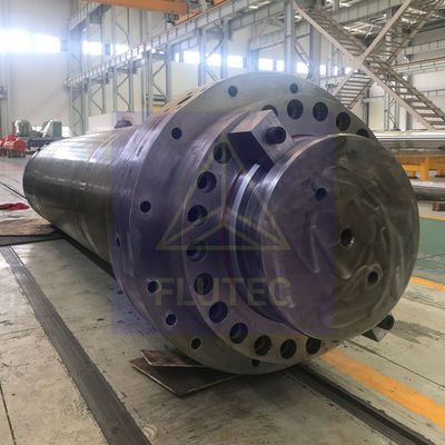 Double Acting Large Bore Hydraulic Cylinder Carbon Steel Material