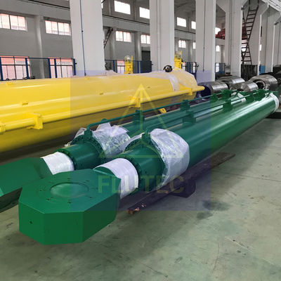cilindro hidráulico de acero al carbono de carrera larga para la planta hidroeléctrica presa de agua