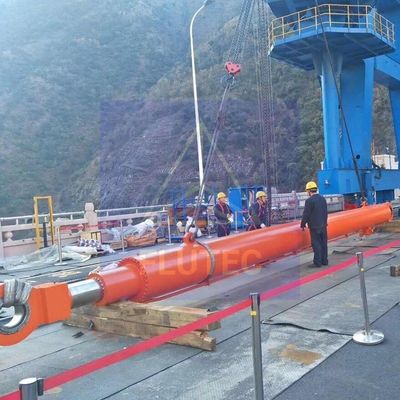 Prueba de presión del 100% de la central hidroeléctrica cilindro de puerta de presa para prensa hidráulica