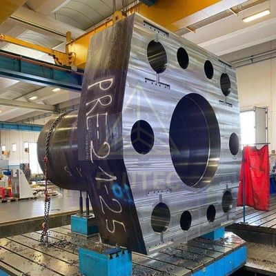 Gran tubo de cilindro hidráulico de alta presión para una prensa de extrusión de 20000 toneladas